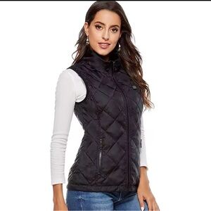 Chic Navy Blue Heated Vest